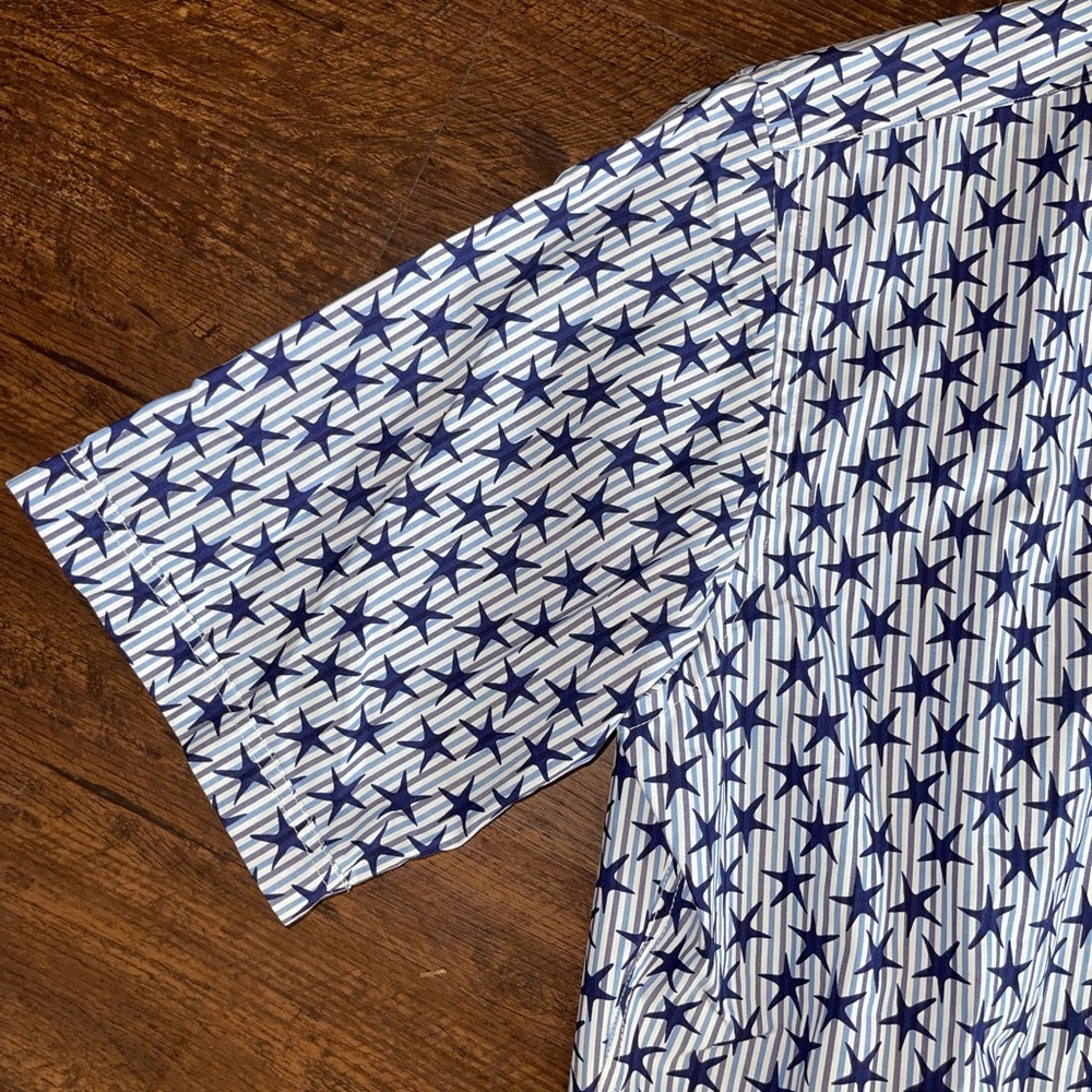 🔥BUGATCHI Men’s Casual Shirt Sz Large Short Sleeve - Picture 3 of 9